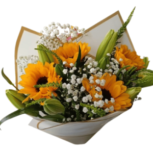 Ramo girasoles y lilium