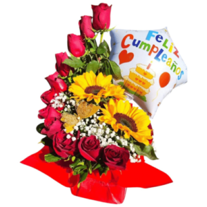 Espiral con girasoles
