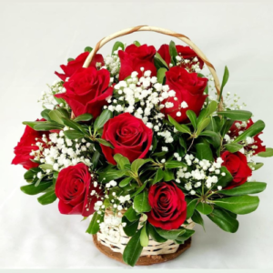 Canastillas de rosas
