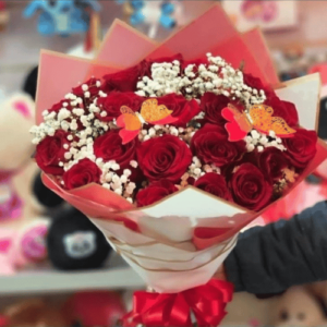 Ramo 24 Rosas con follaje