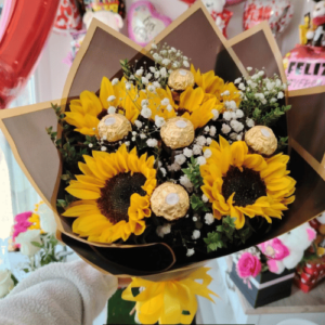 Ramo Girasoles + Ferrero