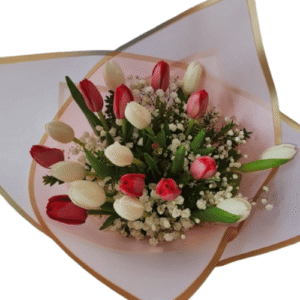 Ramo mixto de 20 tulipanes